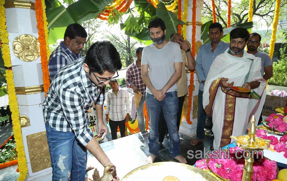 nitin and trivikram movie opening9