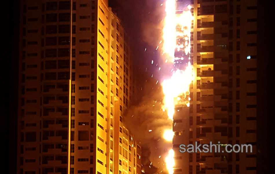 The fire erupted at a building in the Ajman6
