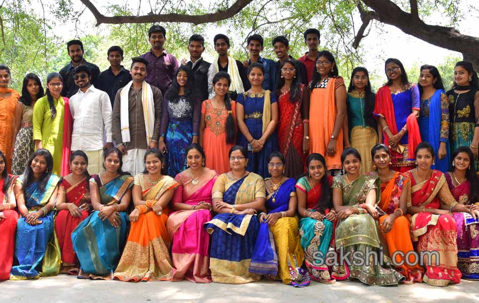 Students ugadi celebrations in MLR Institute of Technology6
