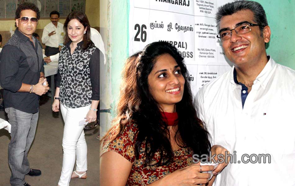 Celebrities turn up big time to vote - Sakshi30