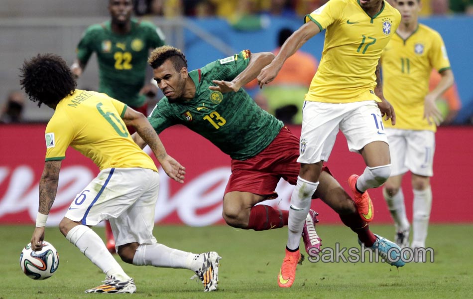 brazil victory over cameroon - Sakshi9