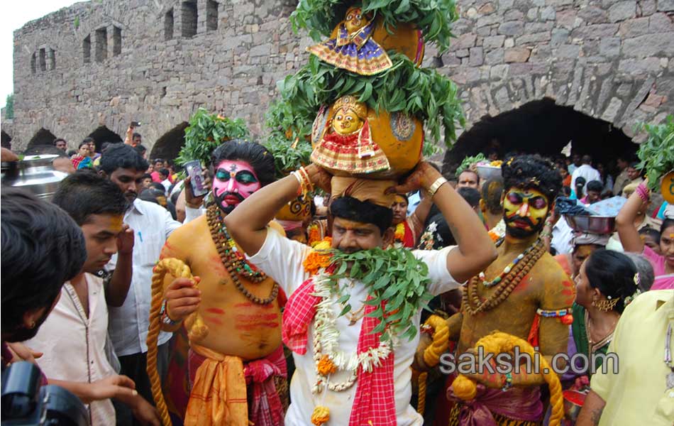 Golconda bonala festival started2