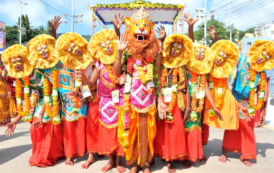 cultural programs in simha vahana seva1