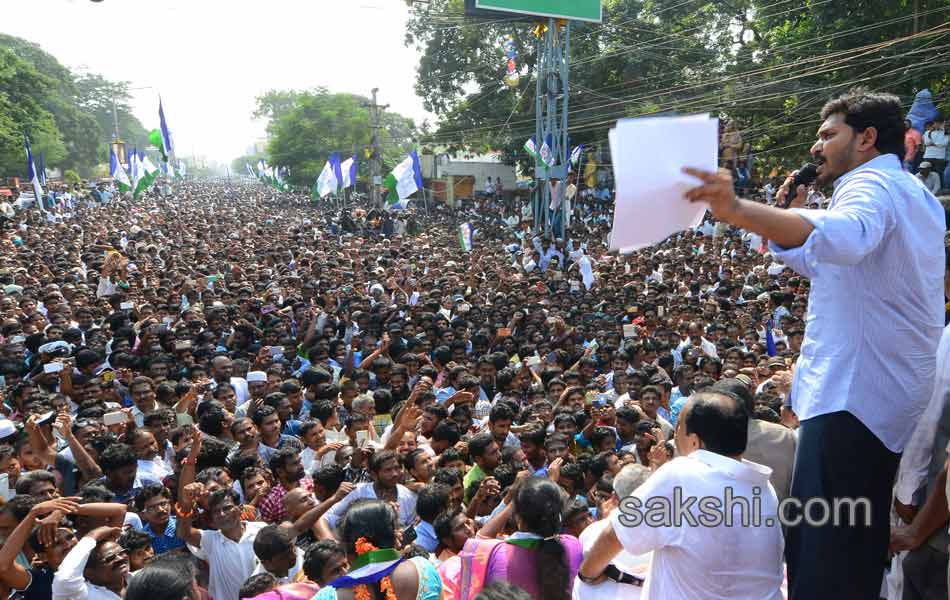 ys jagan mohan reddy in ongole dharna - Sakshi5