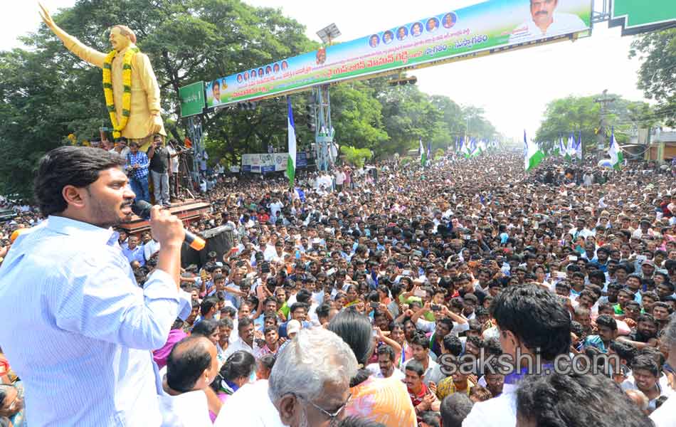 ys jagan mohan reddy in ongole dharna - Sakshi10