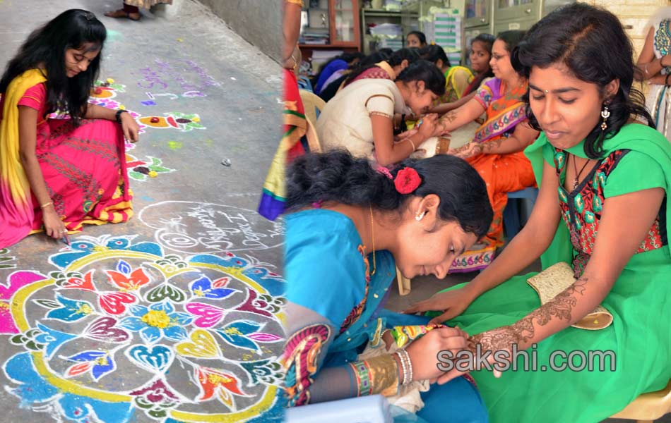 rangoli compitation at jahnavi degree college6