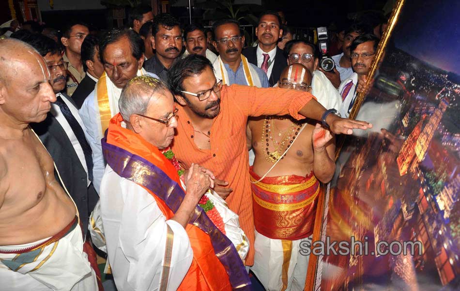President pranab mukherjee to visit Yadagiri gutta - Sakshi12