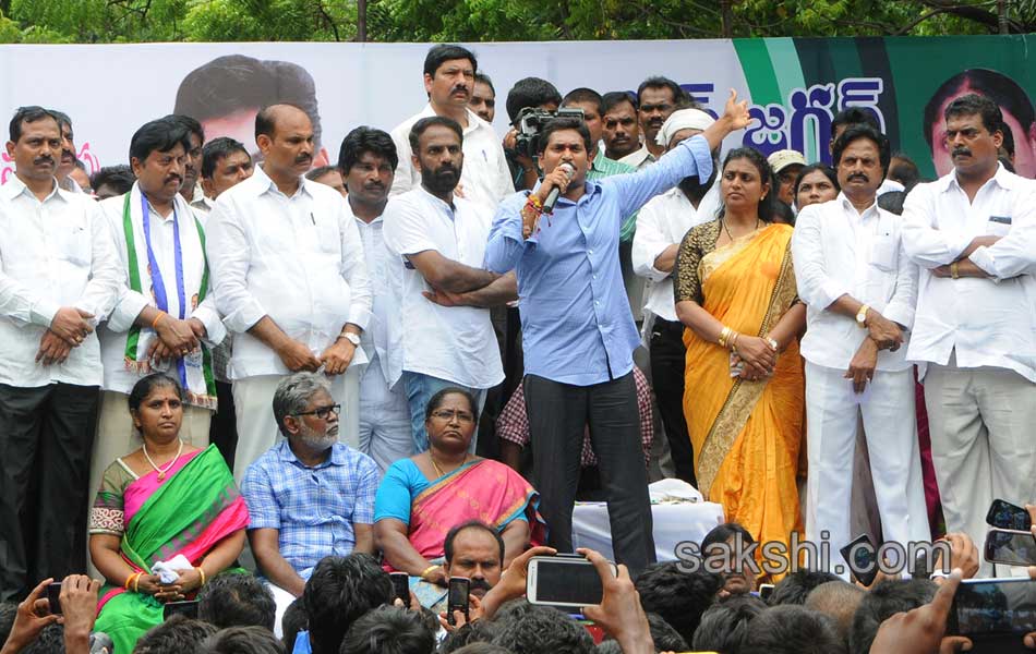 YS jagan mohan reddy dharna in vijayawada - Sakshi5