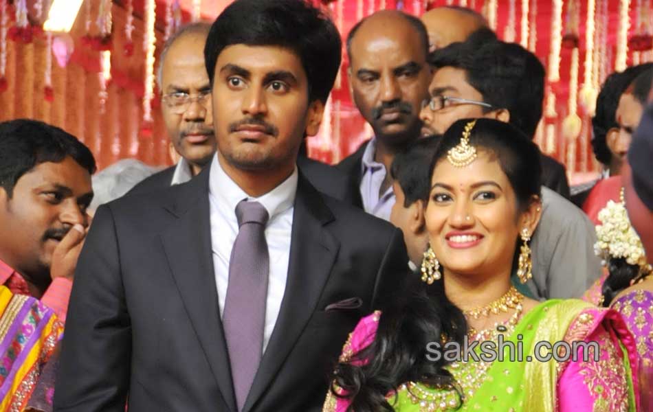 Bhumana Karunakar Reddy Son Abhinay Reddy Wedding Reception7