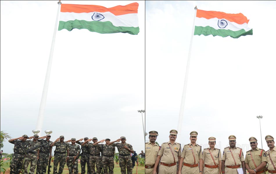 72 feet national flag hoisted by KCR - Sakshi22