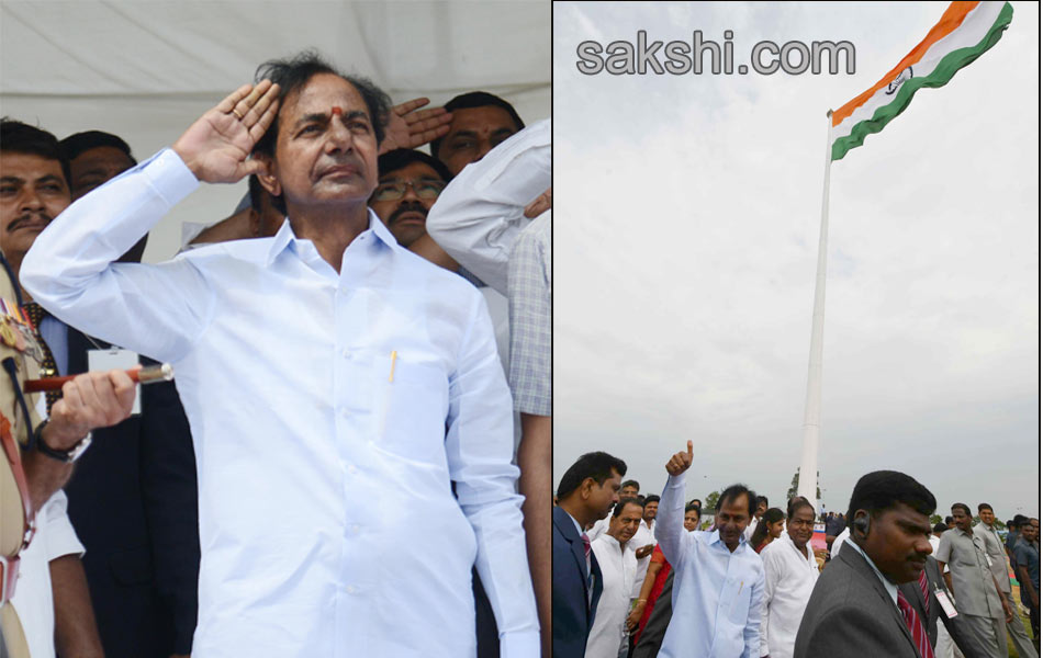 72 feet national flag hoisted by KCR - Sakshi27