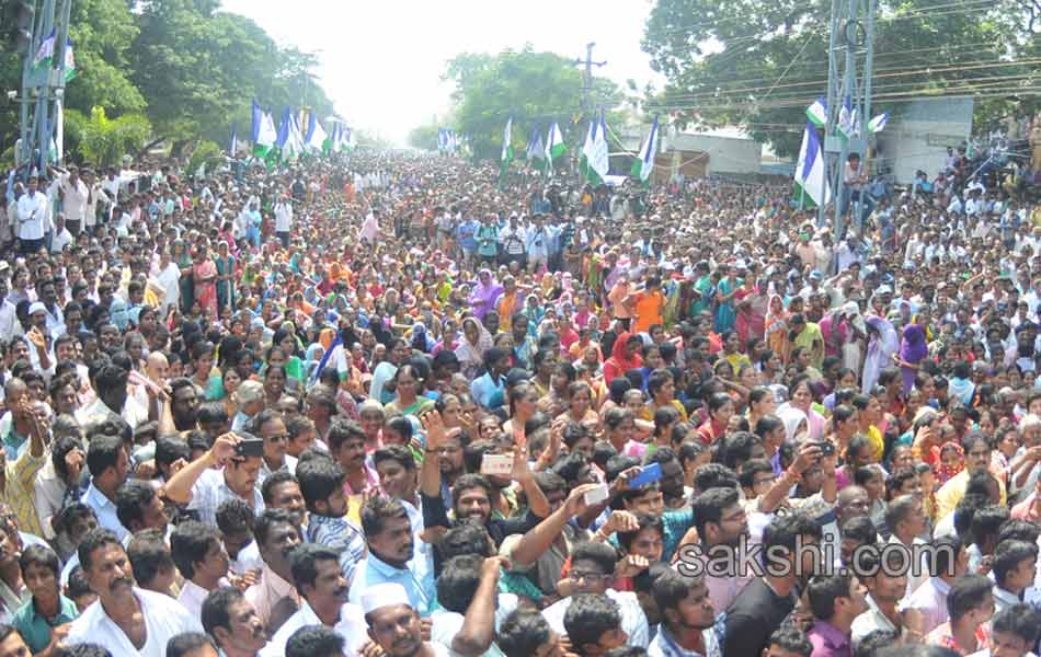 ys jagan mohan reddy in ongole dharna - Sakshi2