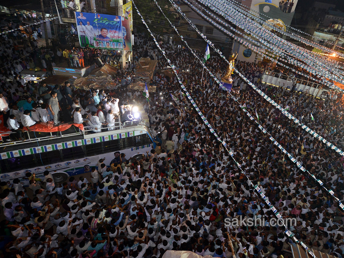 Ys Jagan PrajaSankalpaYatra Ends in Duvvur - Sakshi2