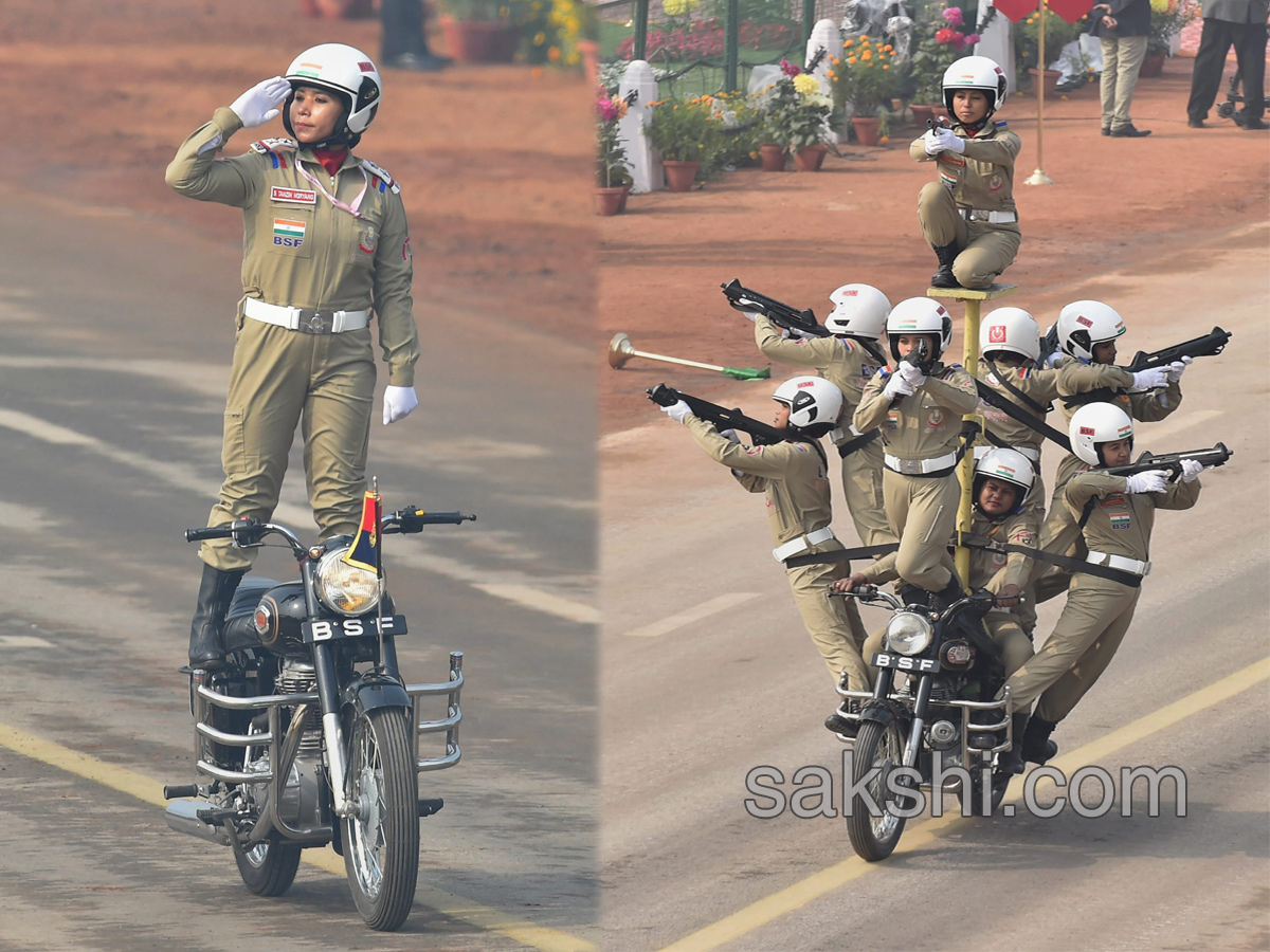 Seema Bhawani stunt team perform during 69th Republic Day - Sakshi9