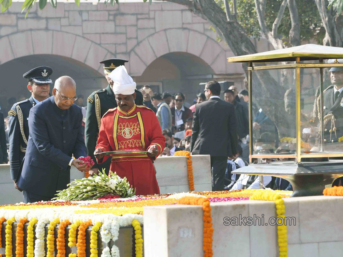 Mahatma Gandhi on his 70th death anniversary in New Delhi - Sakshi1