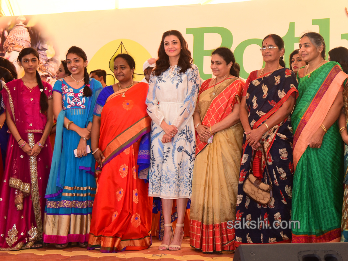Kajal Aggarwal Visits Vijayawada Lays Foundation Stone For Showroom - Sakshi24