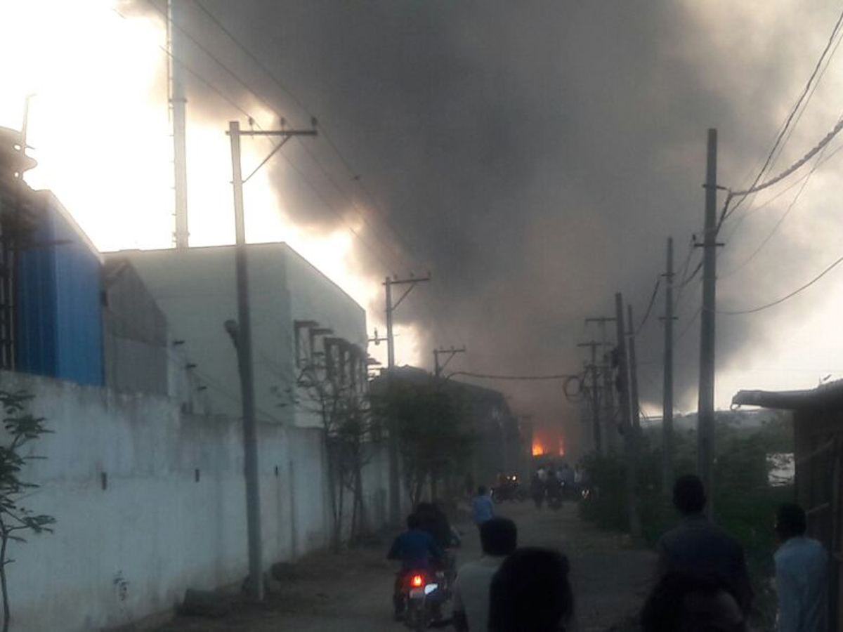 fire accident chemical godown - Sakshi2