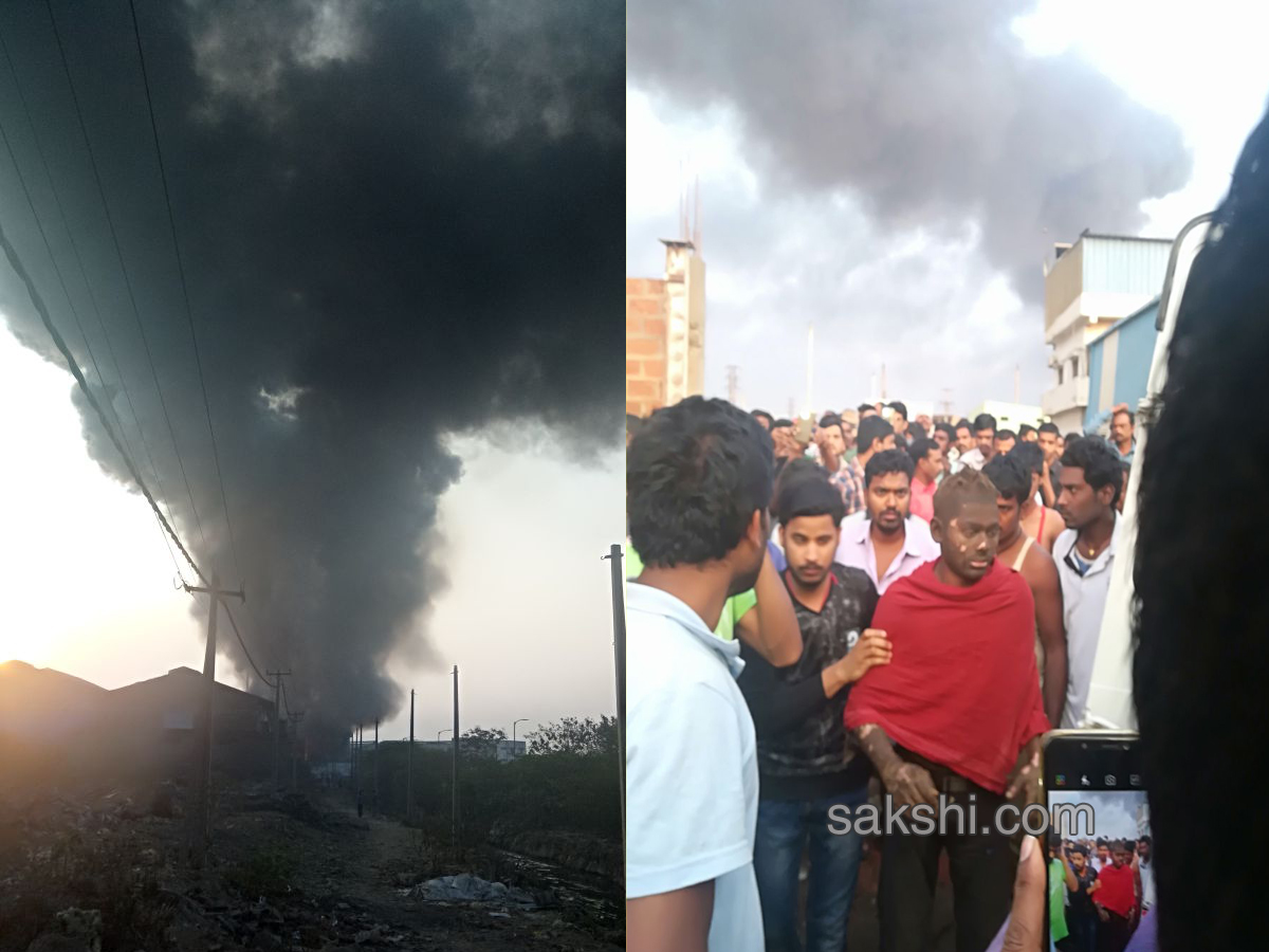 fire accident chemical godown - Sakshi3