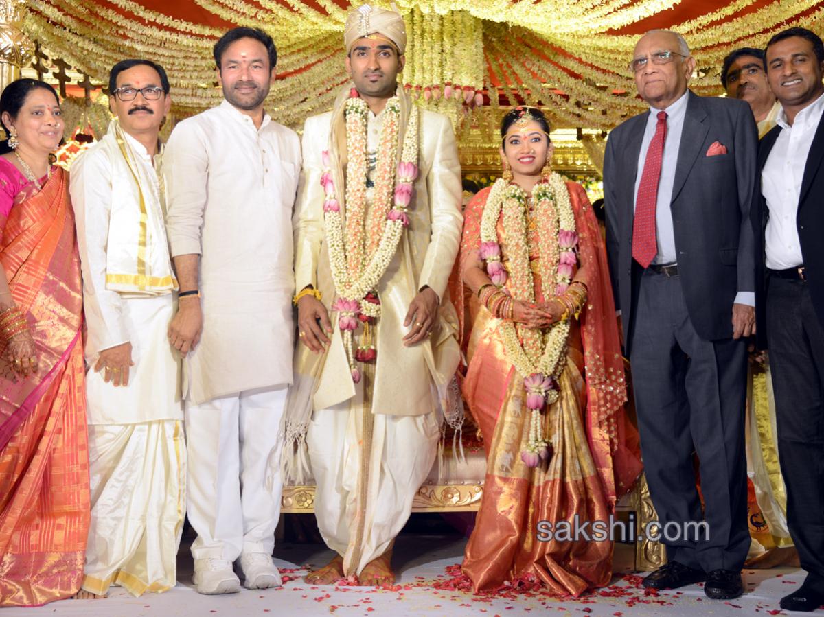 ys bharathi reddy attend bharathi cement director daughter marriage - Sakshi7