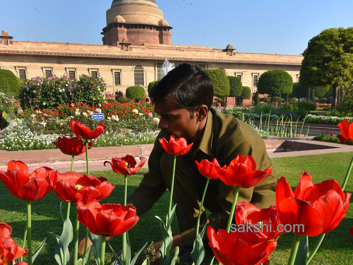 Mughal Gardens at Rashtrapati Bhavan in New Delhi - Sakshi11