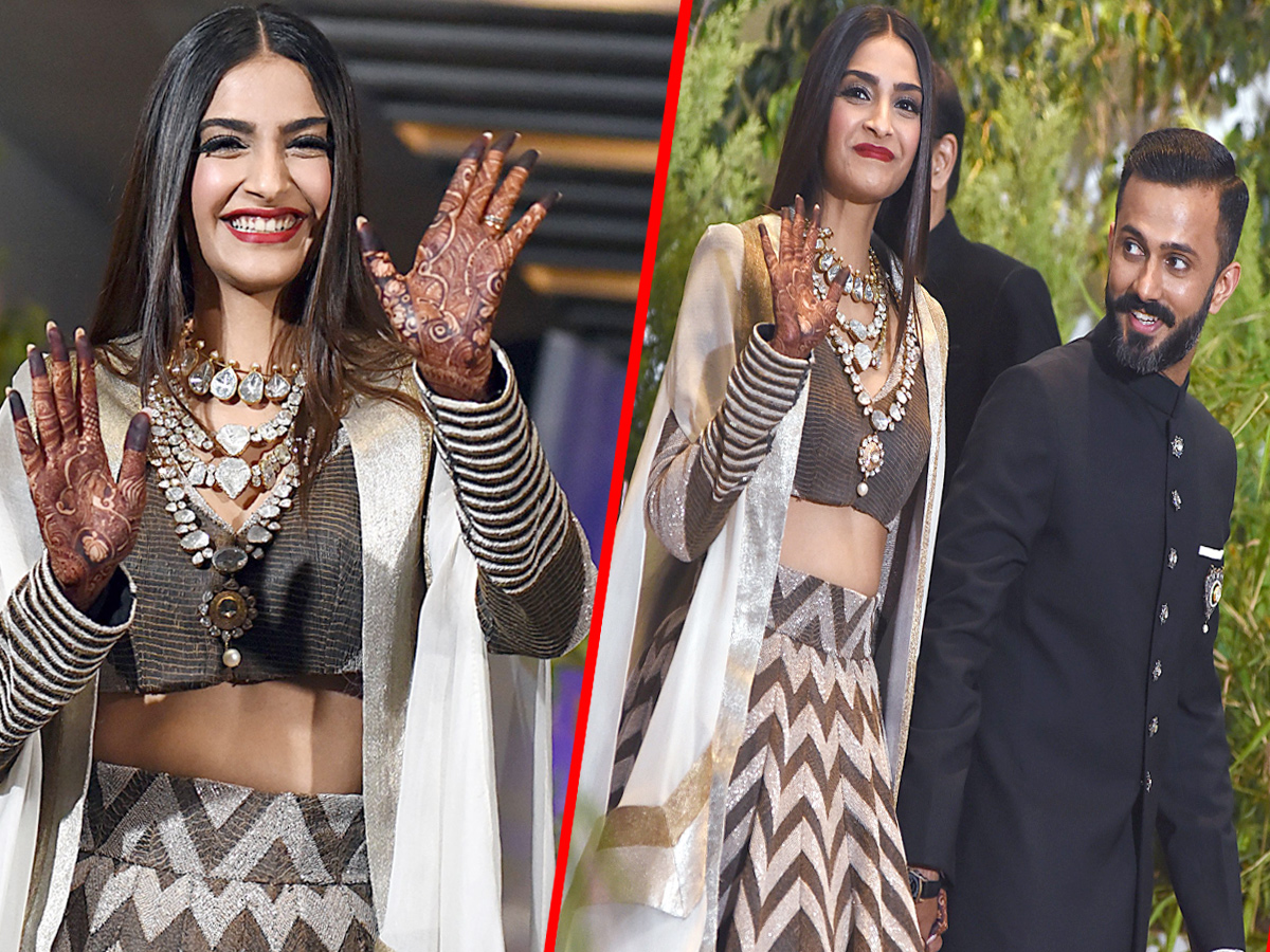 Sonam Kapoor And Anand Ahuja's Reception - Sakshi1