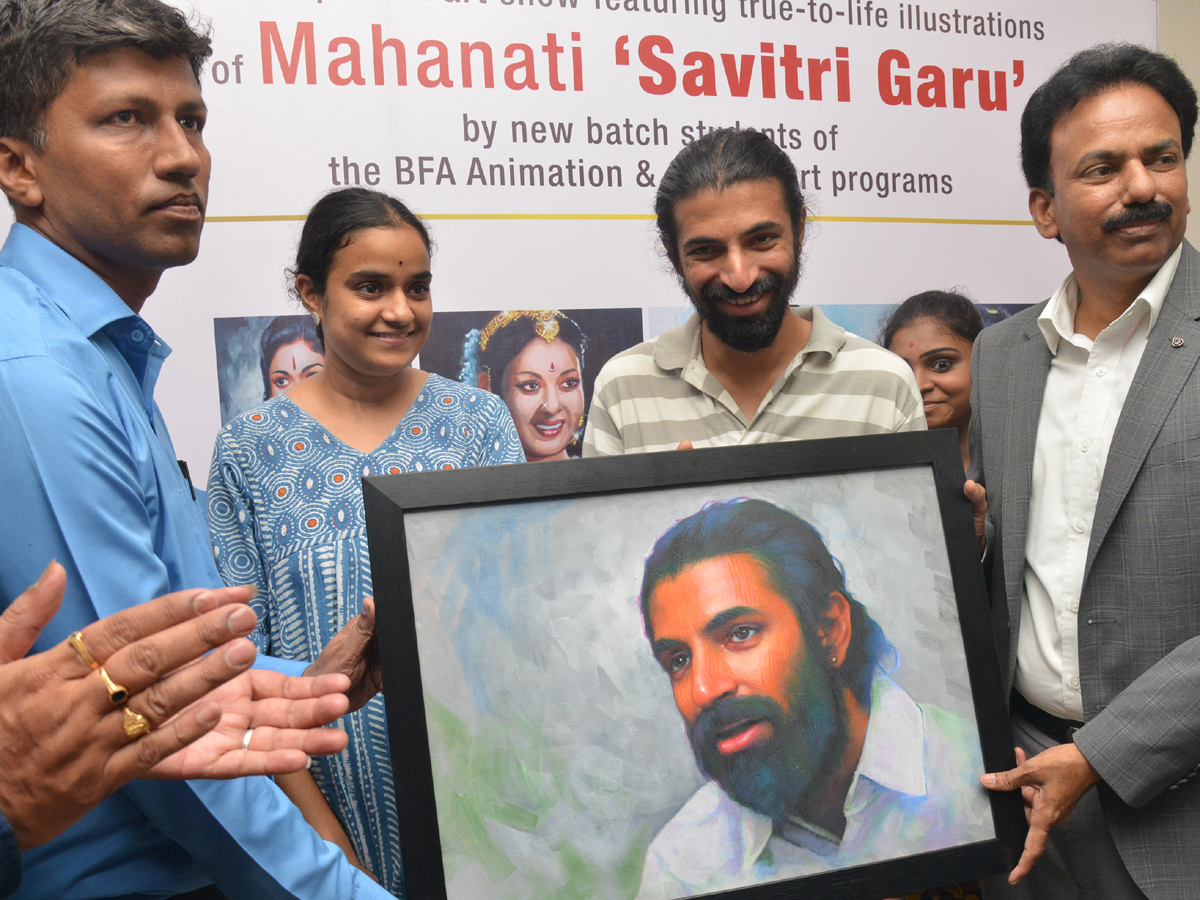 Mahanati Savitri panting at jnafau students photo gallery - Sakshi2