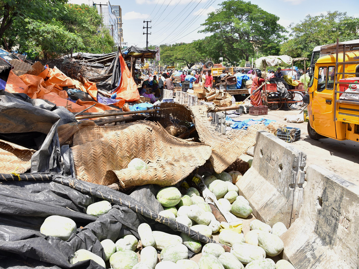 Demolition of Footpath Photo Gallery - Sakshi16