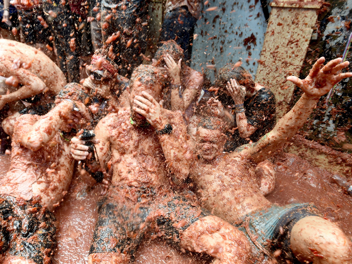 Tomatina festival in spain Festival Photo Gallery - Sakshi5