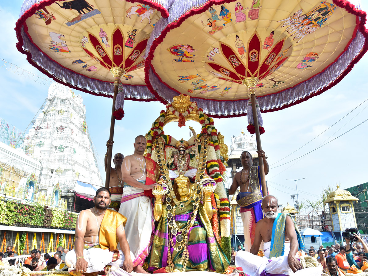 GOVINDARAJA RIDES ON HANUMANTHA VAHANAM - Sakshi15