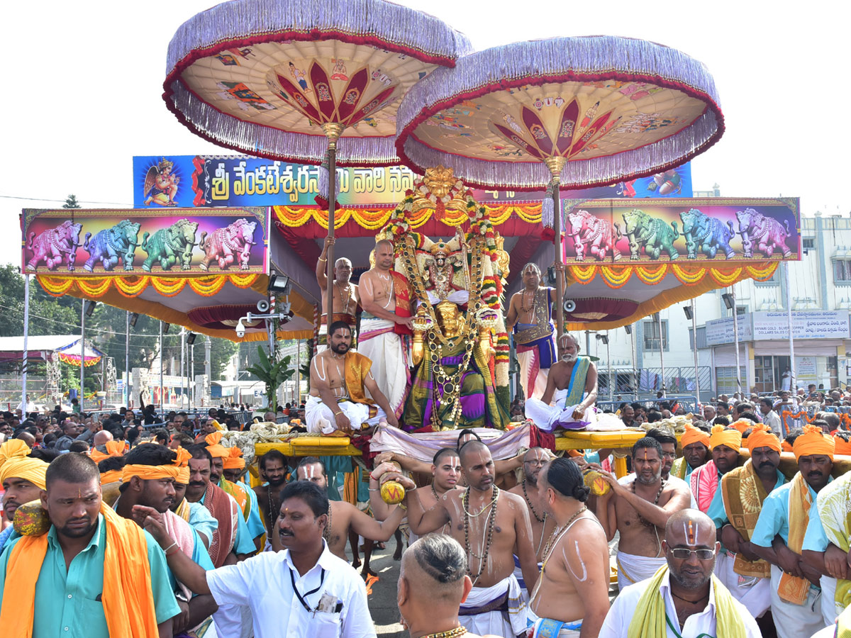 GOVINDARAJA RIDES ON HANUMANTHA VAHANAM - Sakshi7