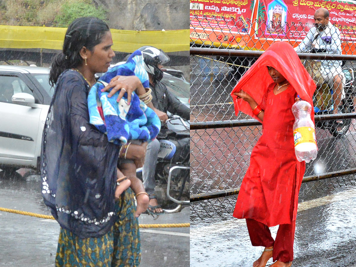 Heavy Rainfall At Vijayawada Durga Temple - Sakshi23