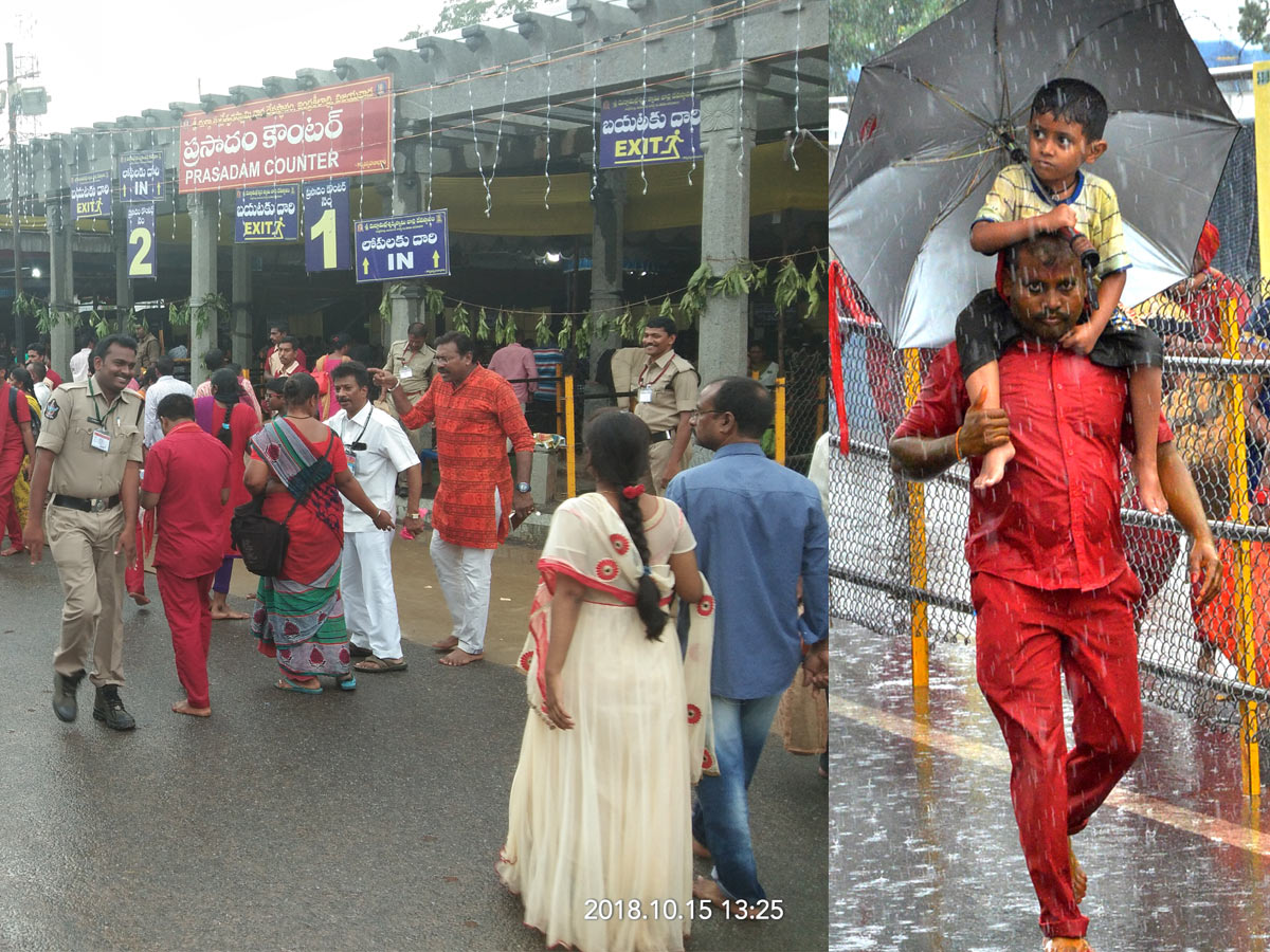 Heavy Rainfall At Vijayawada Durga Temple - Sakshi24