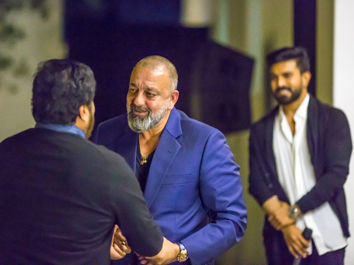 Sanjay Dutt and Chiranjeevi and son Ram Charan Photos - Sakshi4