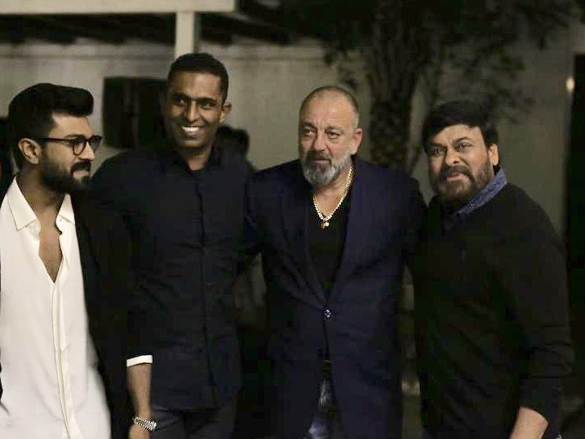 Sanjay Dutt and Chiranjeevi and son Ram Charan Photos - Sakshi9