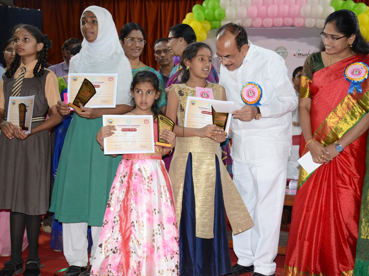Mahmood Ali Hon'ble Minister for Home participated in the National Girl Child Day Celebrations Photo gallery - Sakshi2