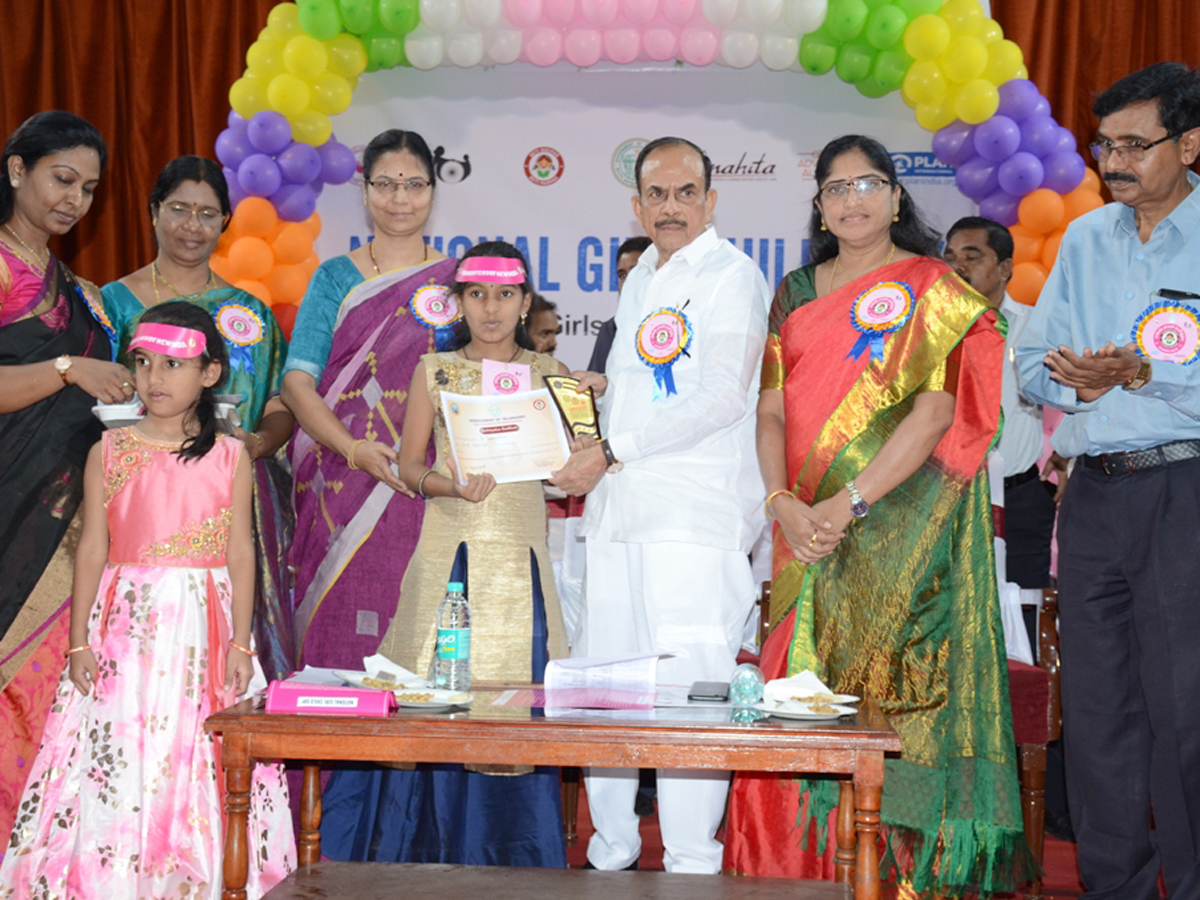 Mahmood Ali Hon'ble Minister for Home participated in the National Girl Child Day Celebrations Photo gallery - Sakshi7