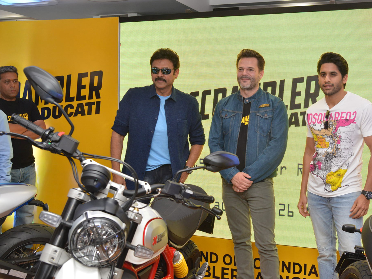 Venkatesh and Naga Chaitanya Launches Ducati Showroom Photo Gallery - Sakshi1