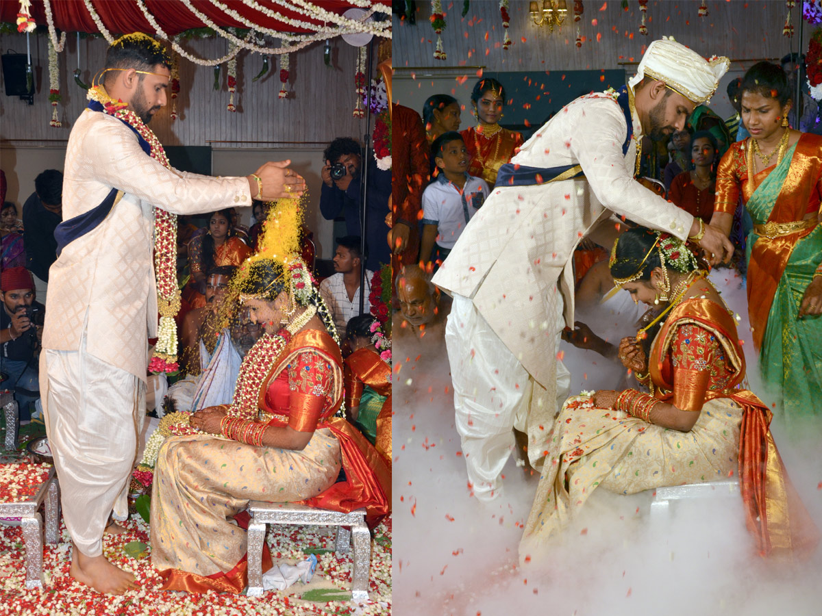 Hanuma Vihari and Fashion Designer Preeti get married in Hanamkonda Photo Gallery - Sakshi12