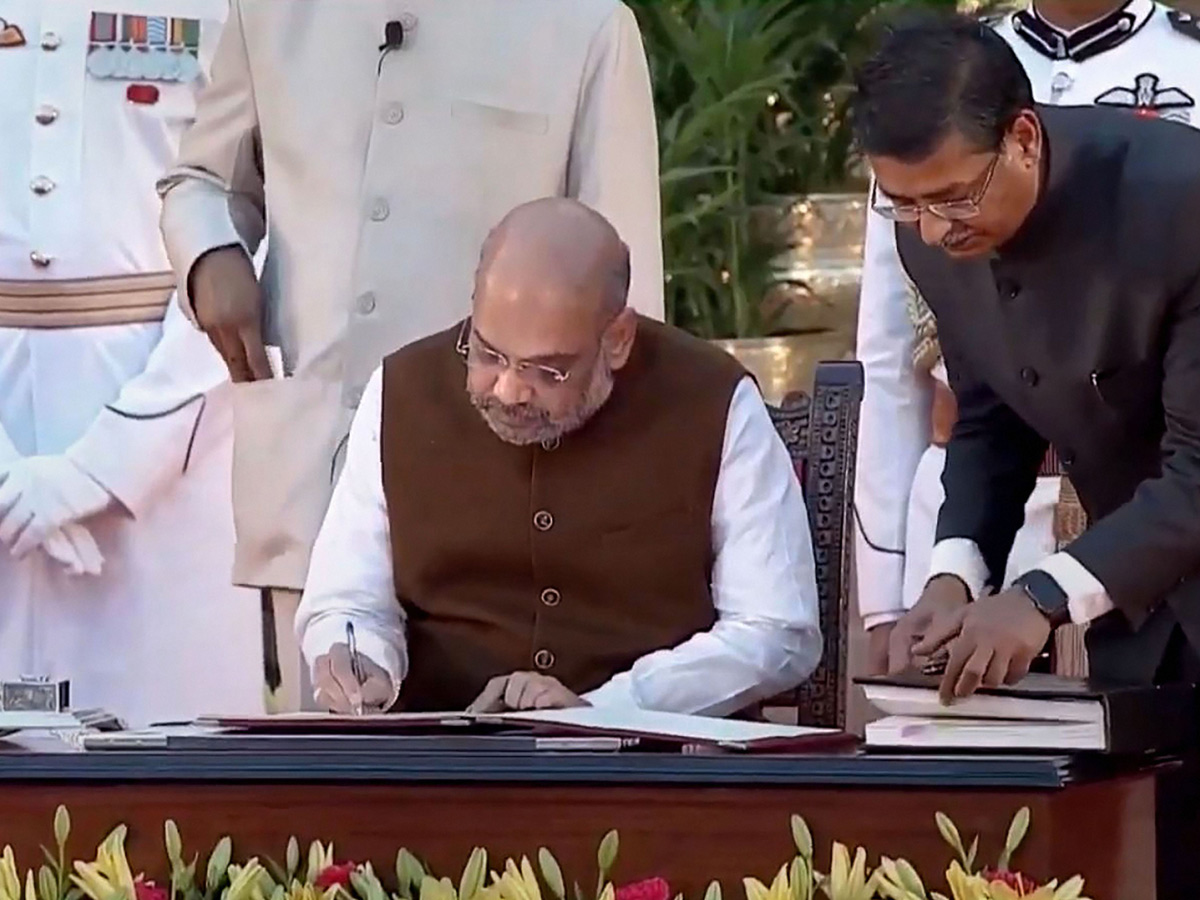 Narendra Modi second swearing in ceremony at Rashtrapati Bhavan Photo Gallery - Sakshi4