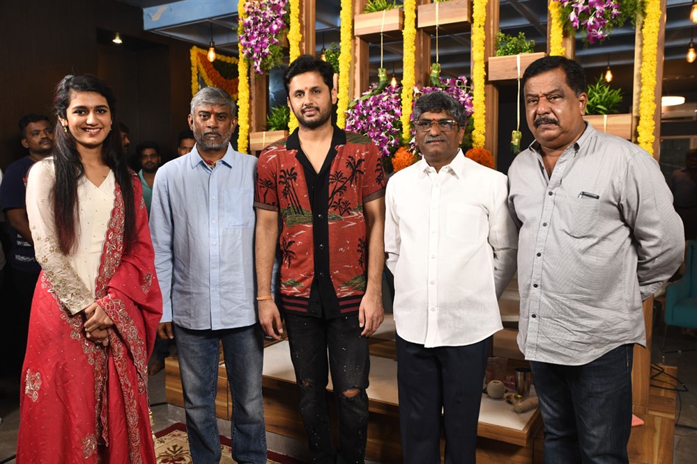 Nithin Priya Varrier Movie Opening Photo Gallery - Sakshi1
