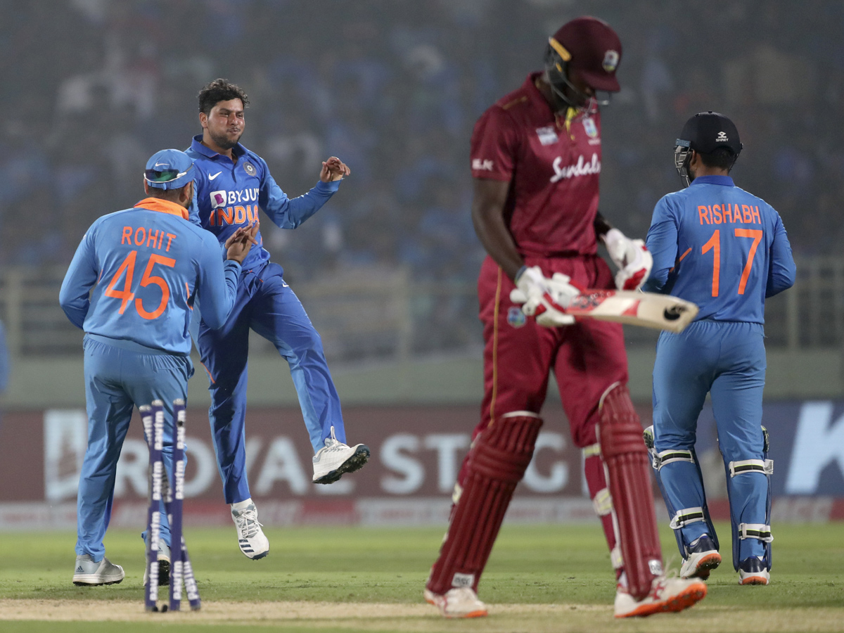 India beat West Indies by 107 runs to level ODI series Photo Gallery - Sakshi22