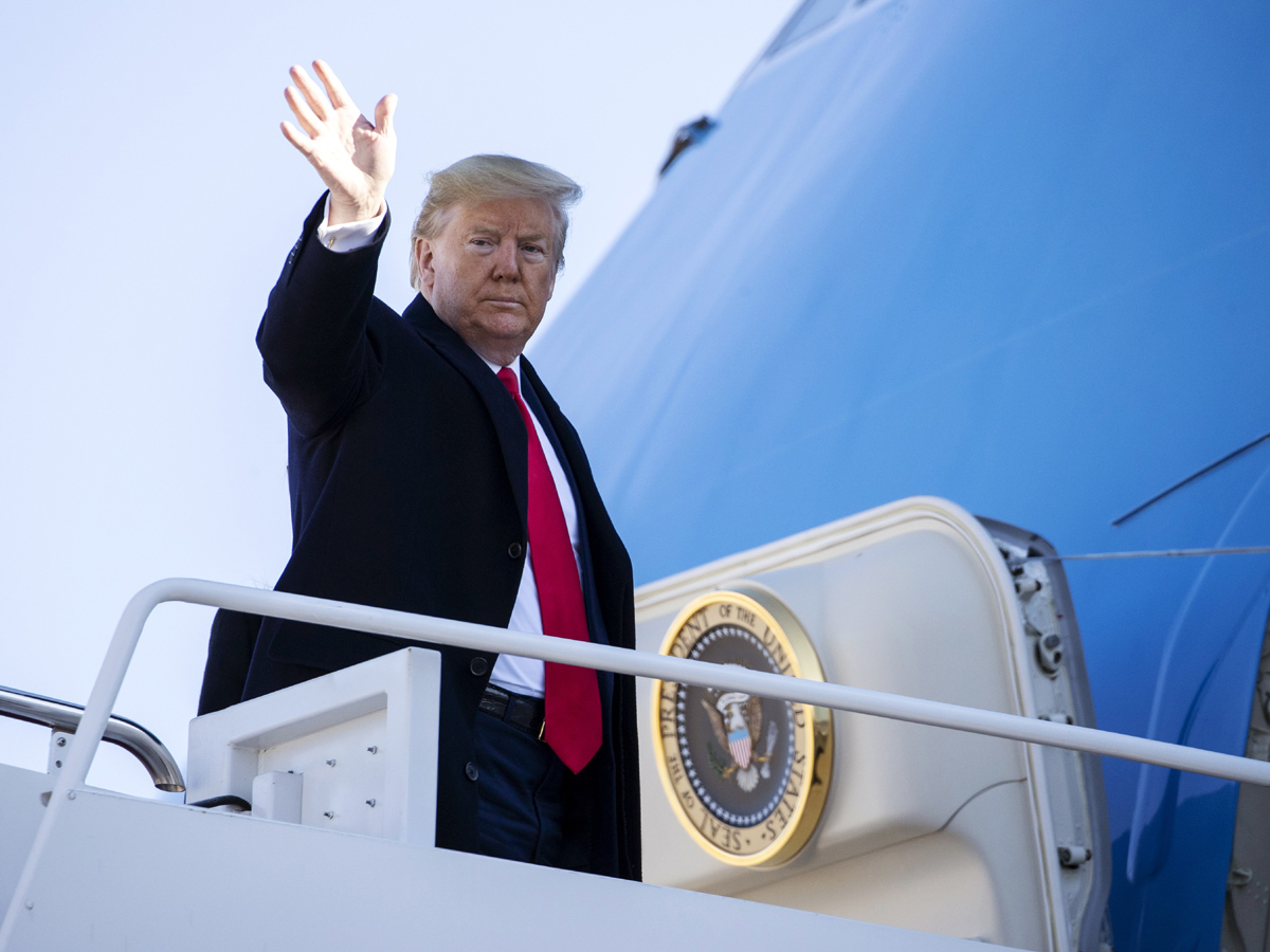 Donald Trump India Visit US President Starts From Washington DC Photo Gallery - Sakshi5
