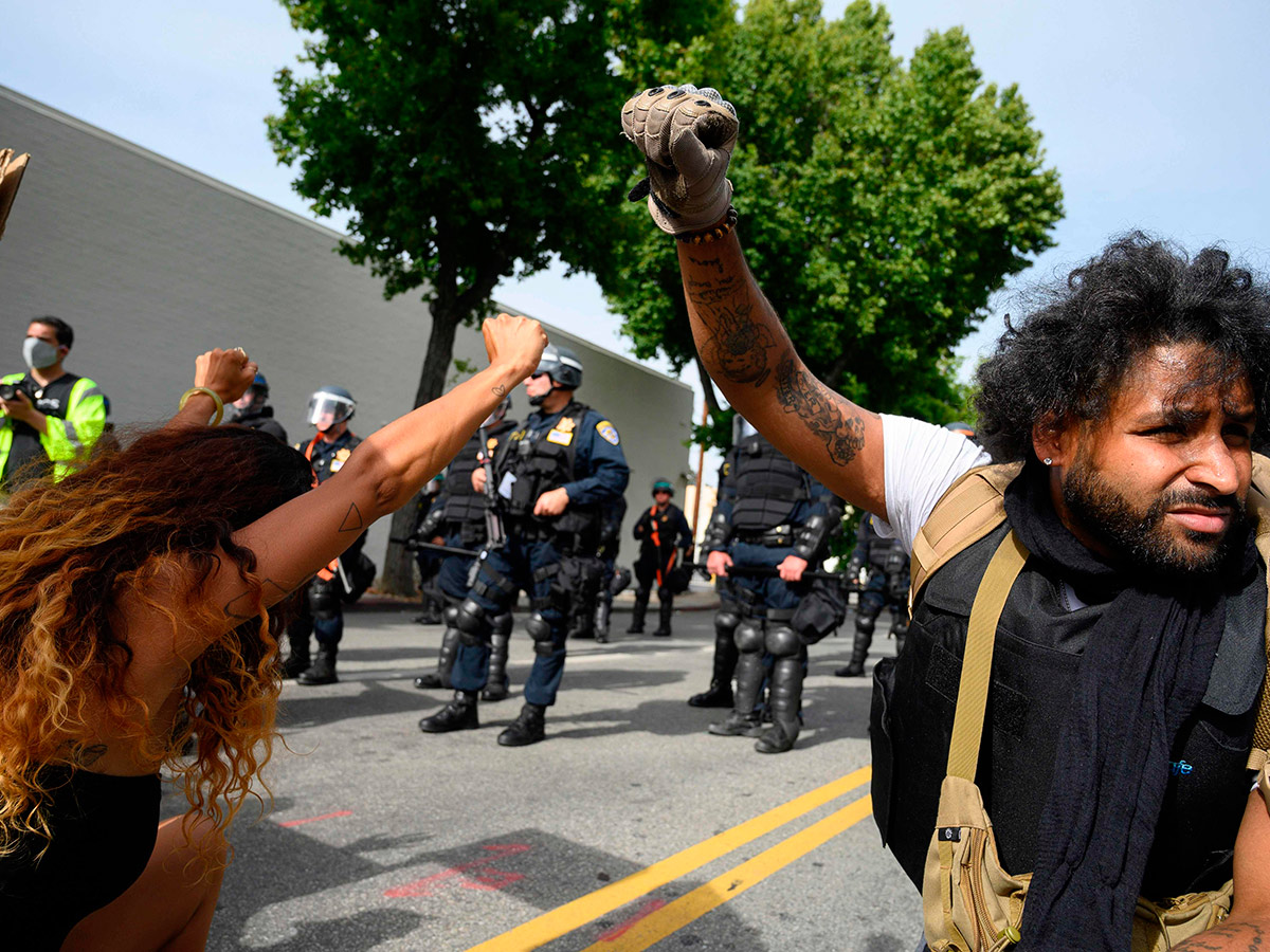 violent usa against death george floyd photo gallery - Sakshi37