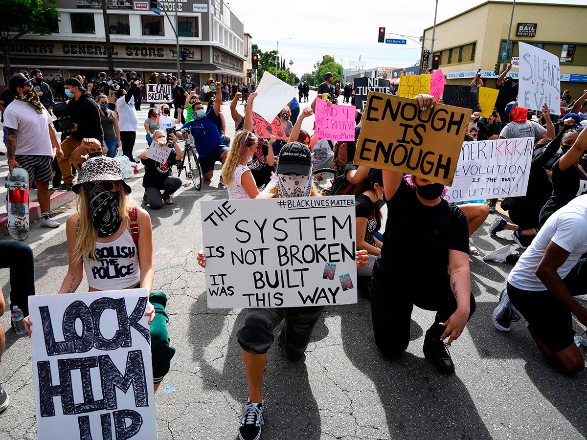violent usa against death george floyd photo gallery - Sakshi3