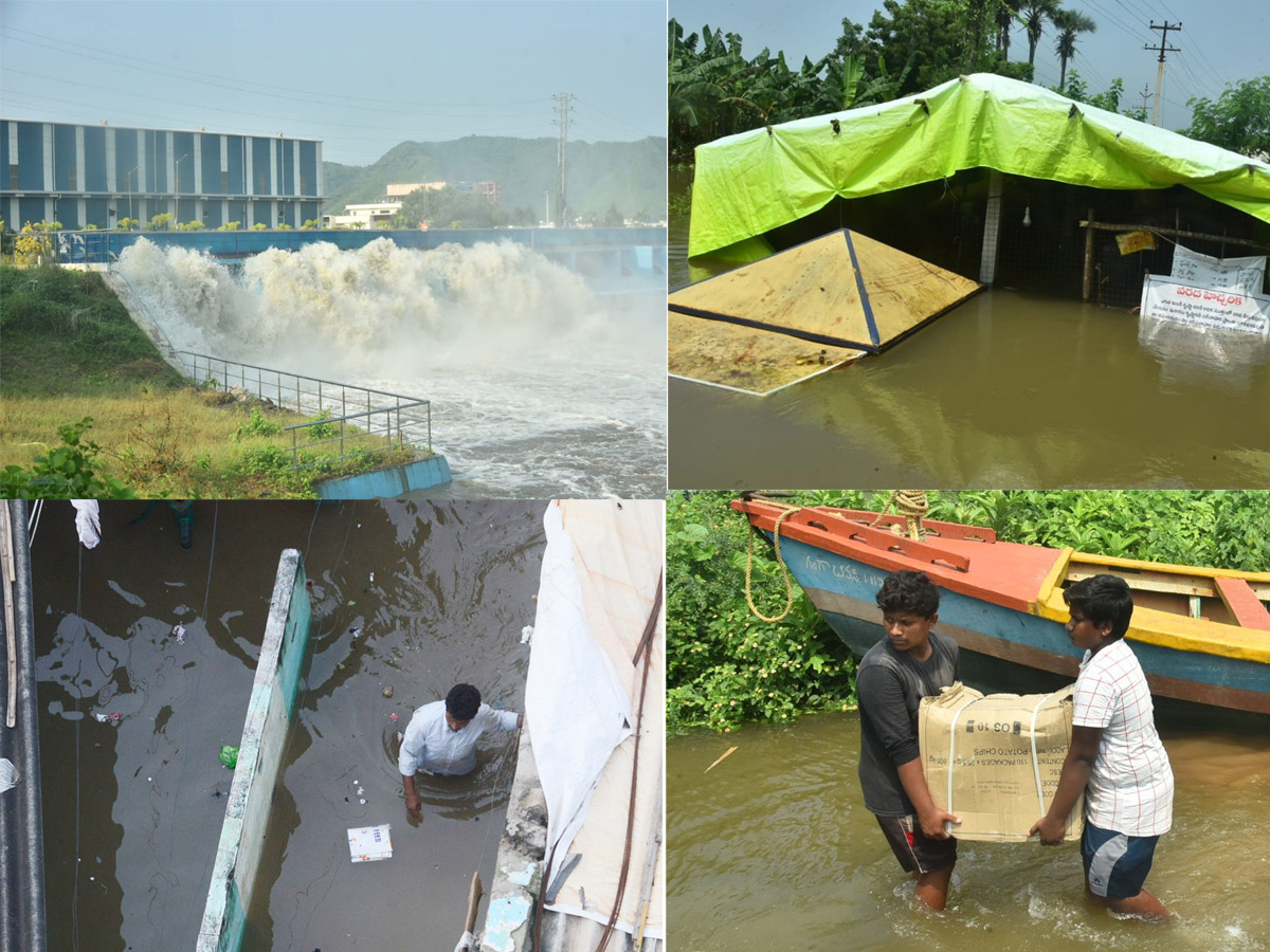 heavy waterfall in krishna river photo gallery - Sakshi1