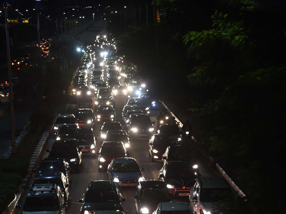 Durgam Cheruvu Bridge Night View Photos - Sakshi29