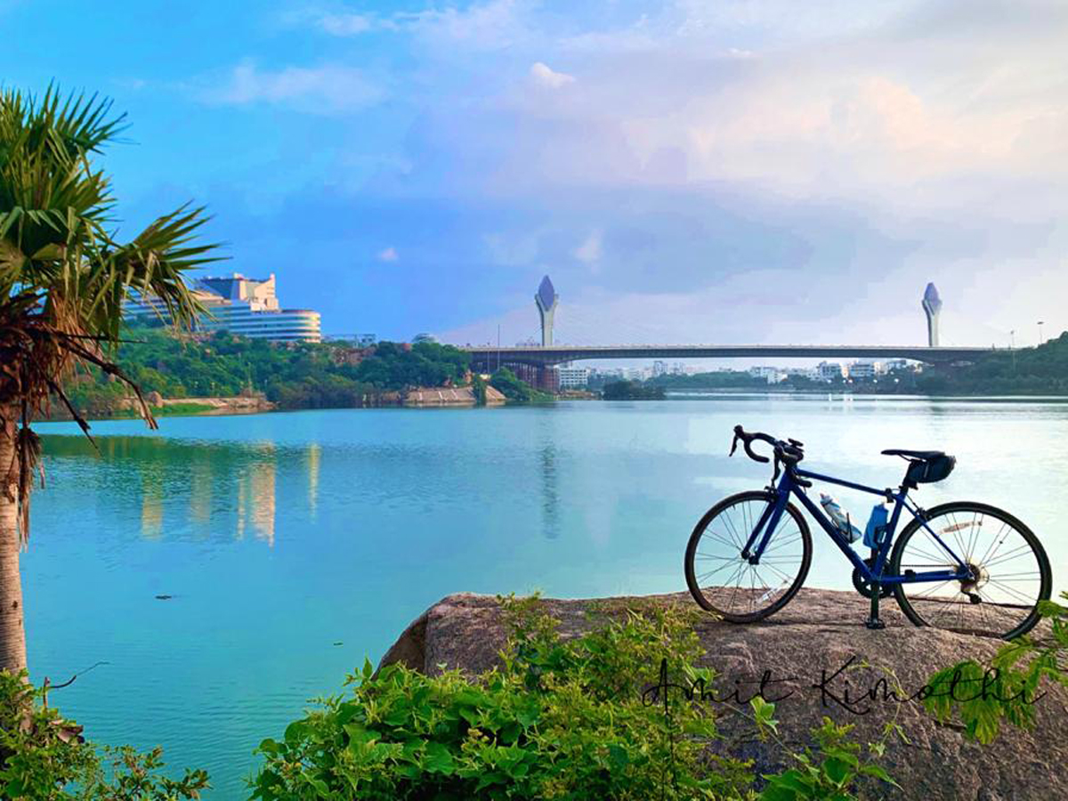 Hyderabad Durgam Cheruvu cable bridge photos - Sakshi3