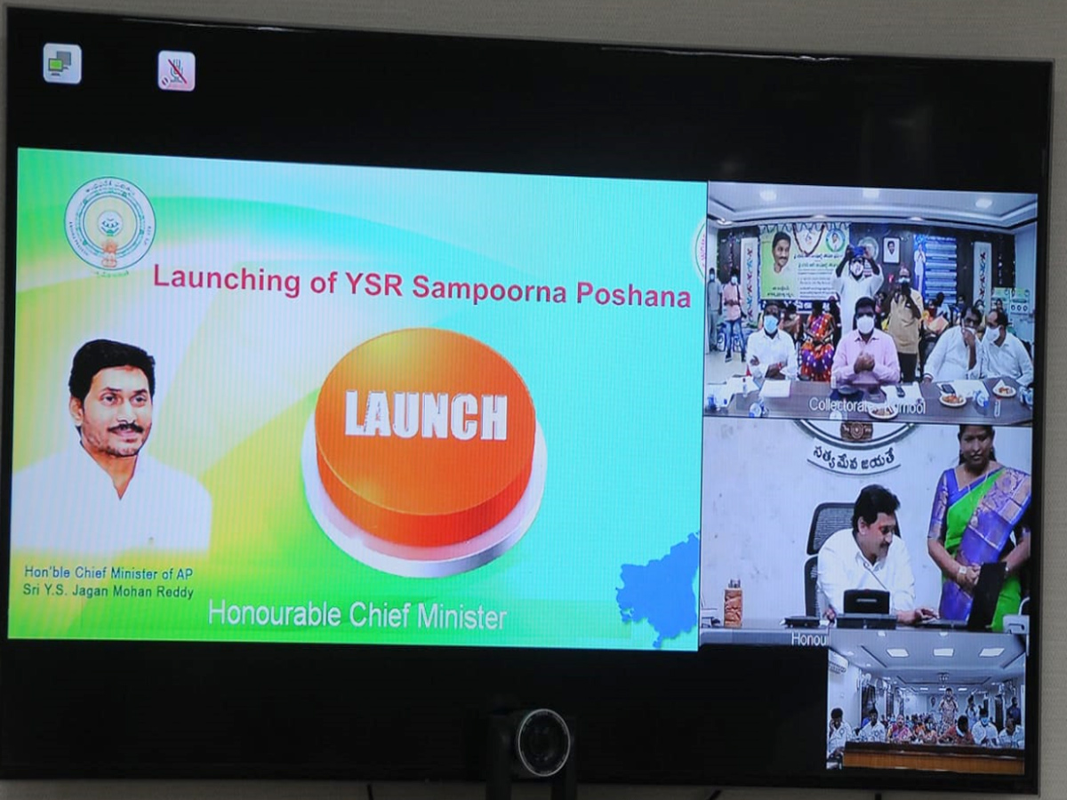 CM YS Jagan Launched YSR Sampurna Poshana Schemes Photo Gallery - Sakshi5