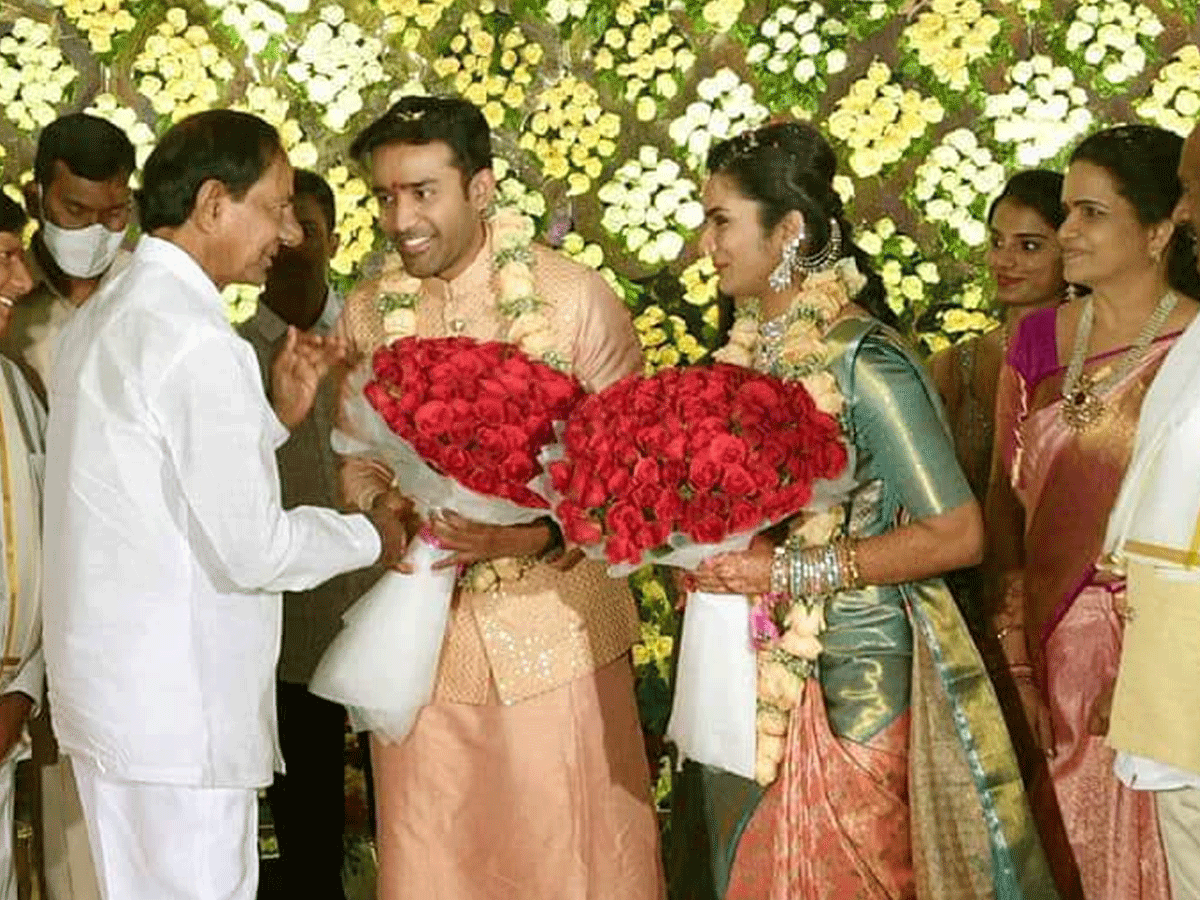 Cm kcr attended vinod kumar son engagement Function Photes - Sakshi1