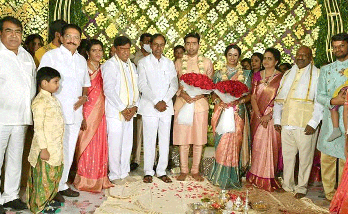 Cm kcr attended vinod kumar son engagement Function Photes - Sakshi2